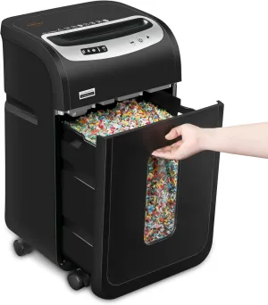 Paper Shredder for Home Office Heavy Duty with 60 Mins Running,VidaTeco 18-Sheet Micro Cut Shredder for Home Use with US Patented Cutter,Shred CD/Card with 7.9-Gal Extra Large Bin,AUTO Jam Proof(ETL)