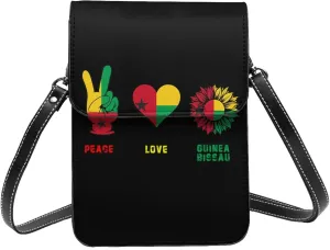 Peace Guinea Bissau Flag Small Crossbody Bag Is A Shoulder Bag Designed For Women And Girls Cell Phone Crossbody Wallet Purses With Card Slots Adjustable Strap