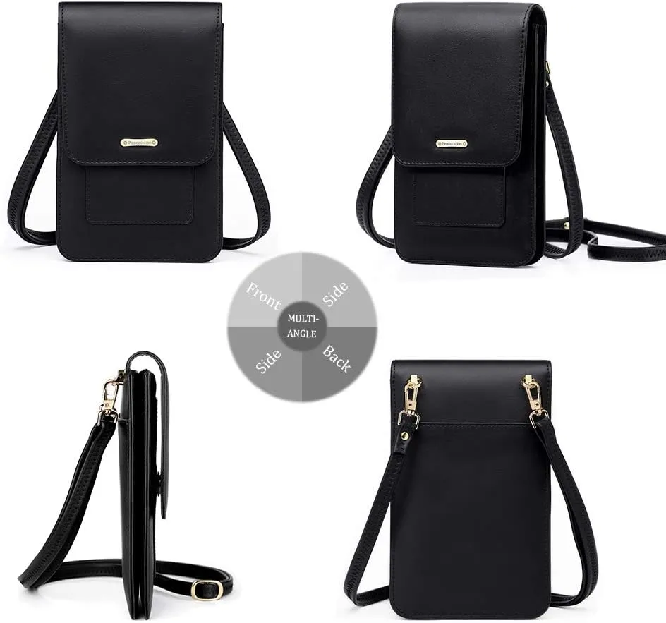 Peacocktion Small Crossbody Bags for Women, Travel Cell Phone Cross Body Purses with Card Slots
