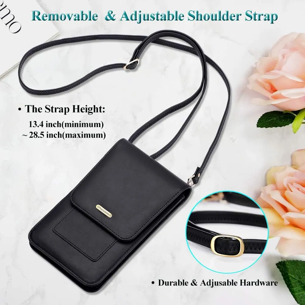Peacocktion Small Crossbody Bags for Women, Travel Cell Phone Cross Body Purses with Card Slots