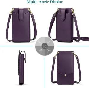 Peacocktion Small Crossbody Cell Phone Purse for Women, Lightweight Mini Small Crossbody Bags for Women with Card Slots