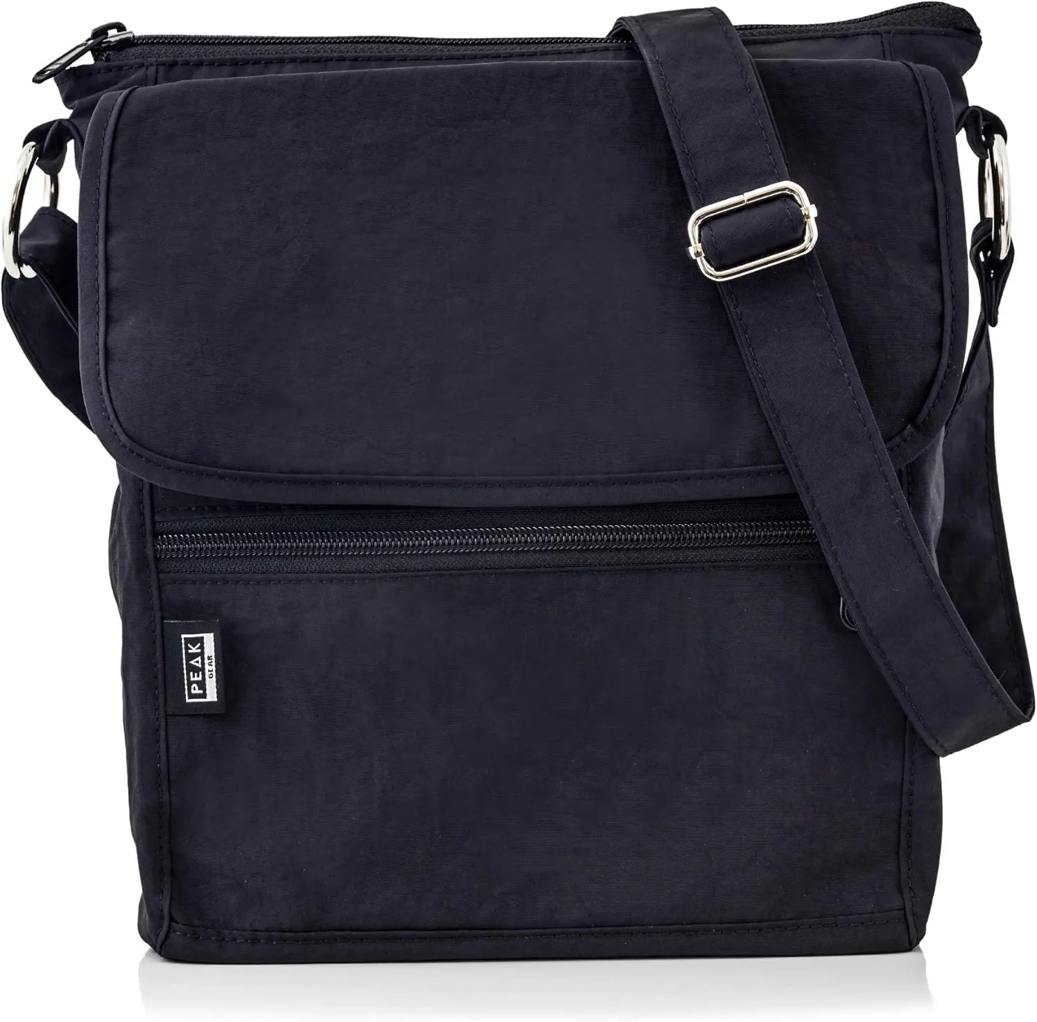 Peak Gear Crossbody Travel Purse with RFID Blocking Pocket and Lifetime Recovery Service. Nylon Shoulder Bag