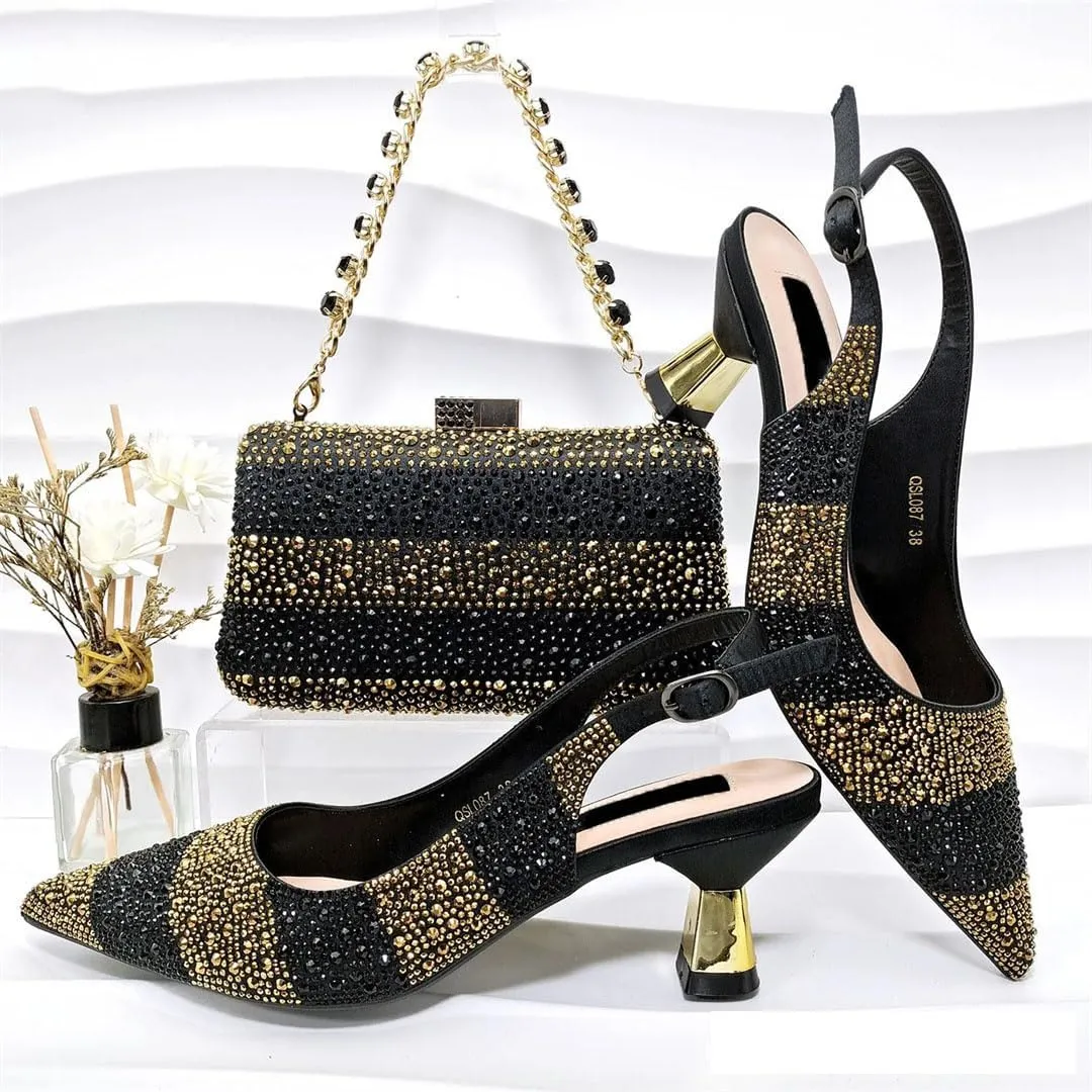 Pearl Embellished Bridal Shoes Bag Italian Wedding Luxury Accessories