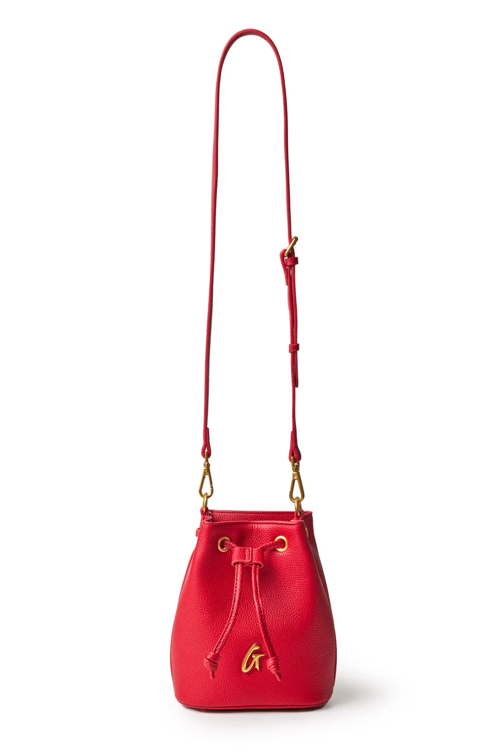 PEBBLE BUCKET BAG BUNDLE -  RED