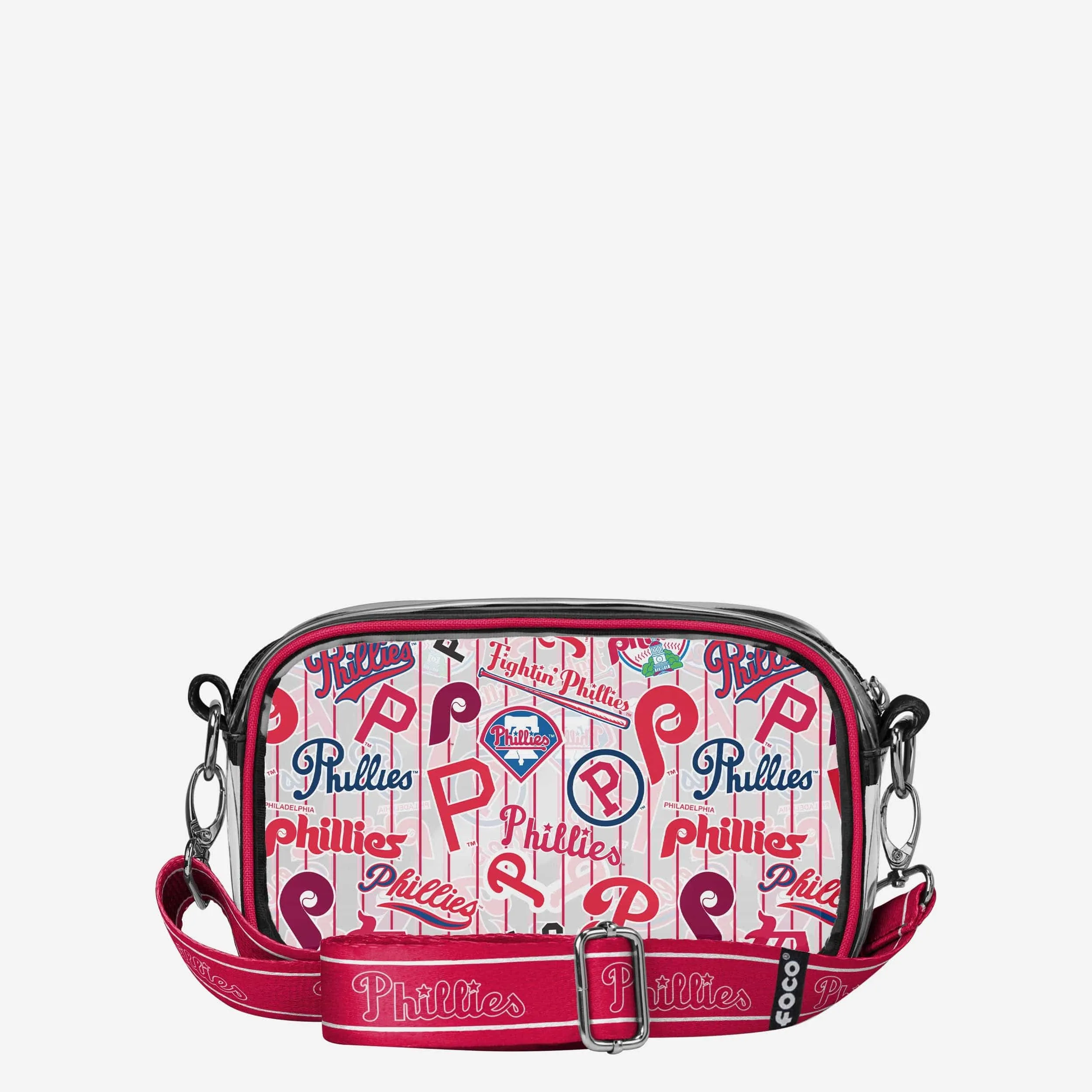 Philadelphia Phillies Repeat Retro Print Clear Crossbody Bag