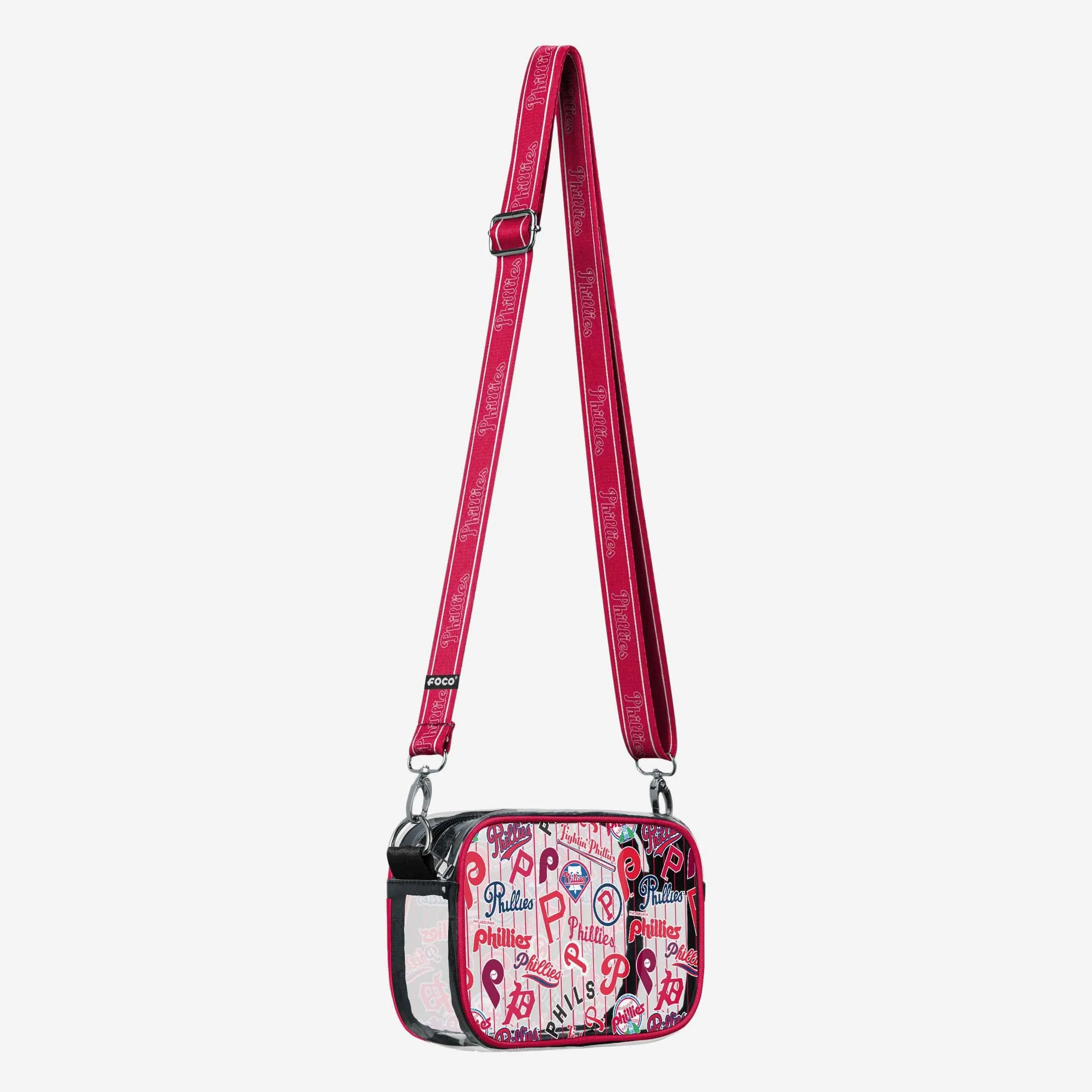 Philadelphia Phillies Repeat Retro Print Clear Crossbody Bag