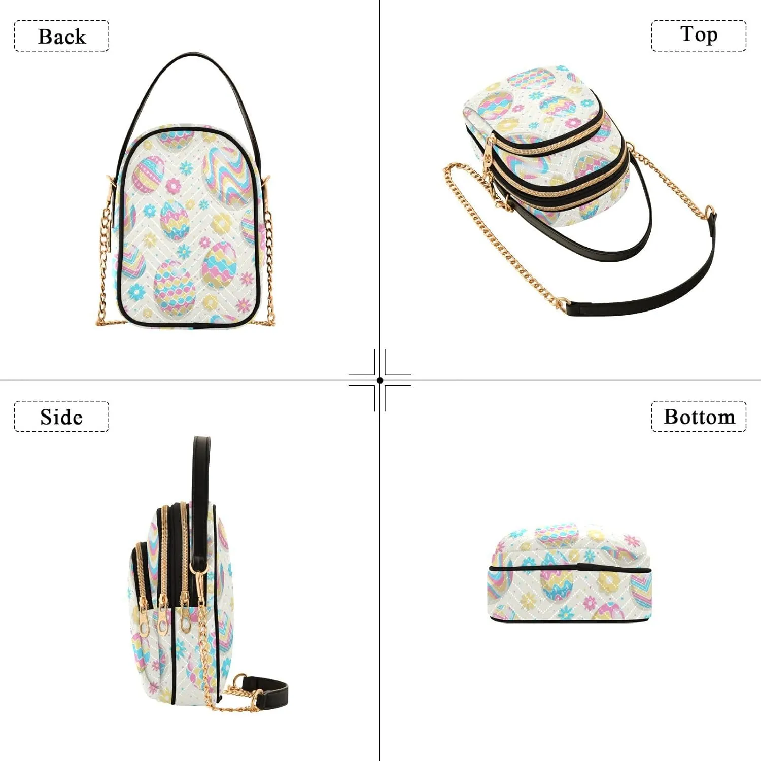 Phone Purse Women's Crossbody Handbags Quilted Small Leather Crossbody Bags Shoulder Bag for Women Girls Cherries