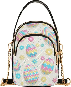 Phone Purse Women's Crossbody Handbags Quilted Small Leather Crossbody Bags Shoulder Bag for Women Girls Cherries