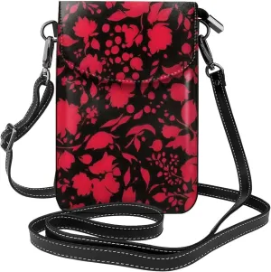 Phone Travel Multipurpose Classic Horror Blood Splatter Black Art Crossbody Bag - for 6 Inch Cell Phones with Detachable Shoulder Strap, Stash Money Carrier Wristlet Cross Body Bag