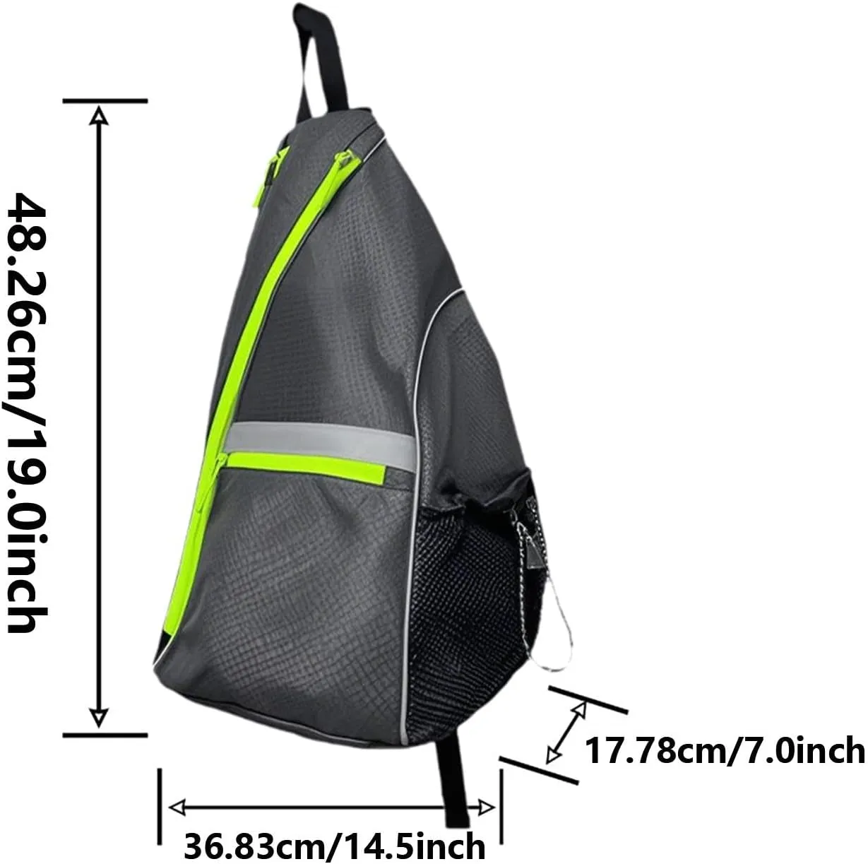 Pickleball Bag Shoulder Bag Handbag Paddle Case Holder Crossbody Bags Reversible for Outdoor Sports Racketball Women Men