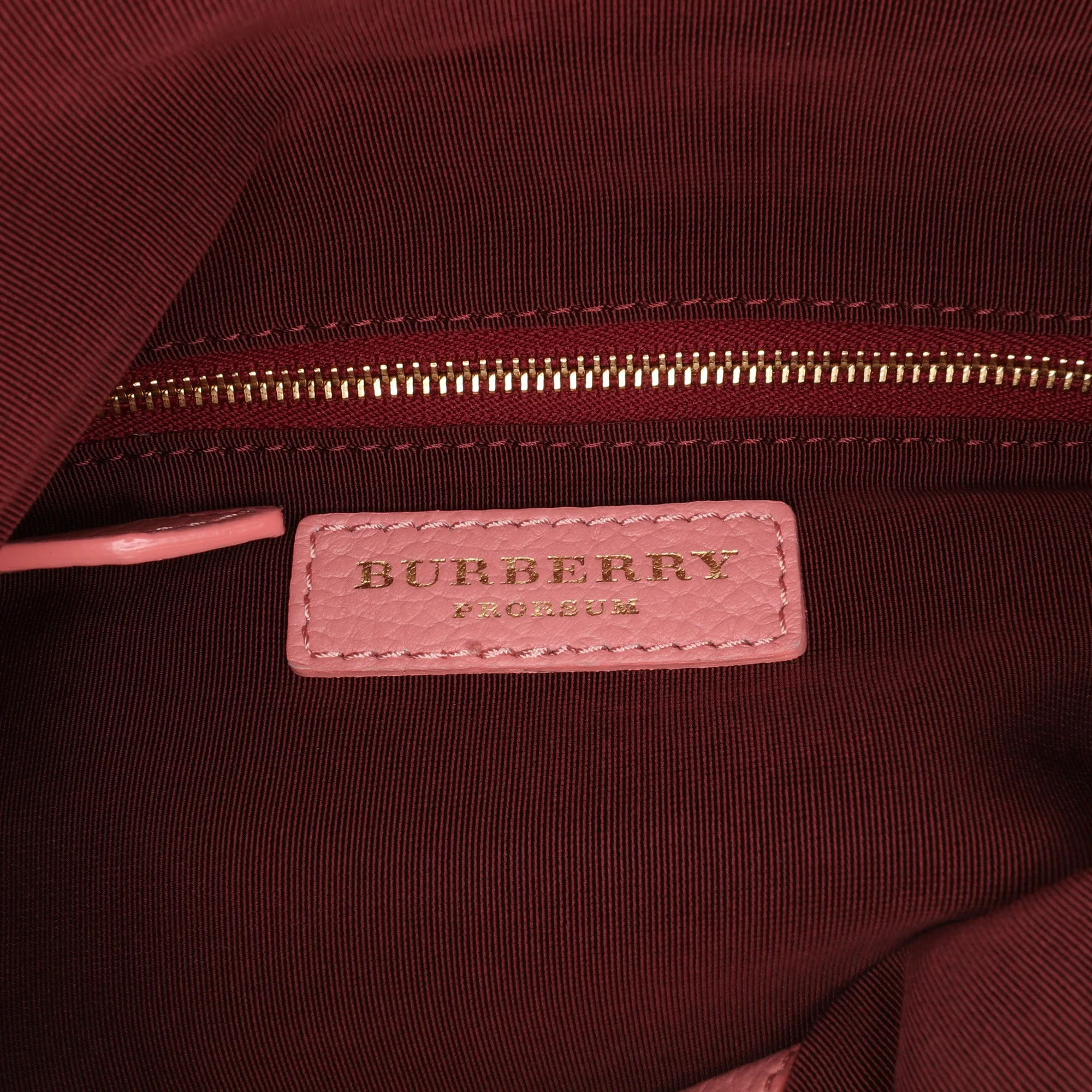 Pink Burberry Leather The Petal Fold Over Crossbody