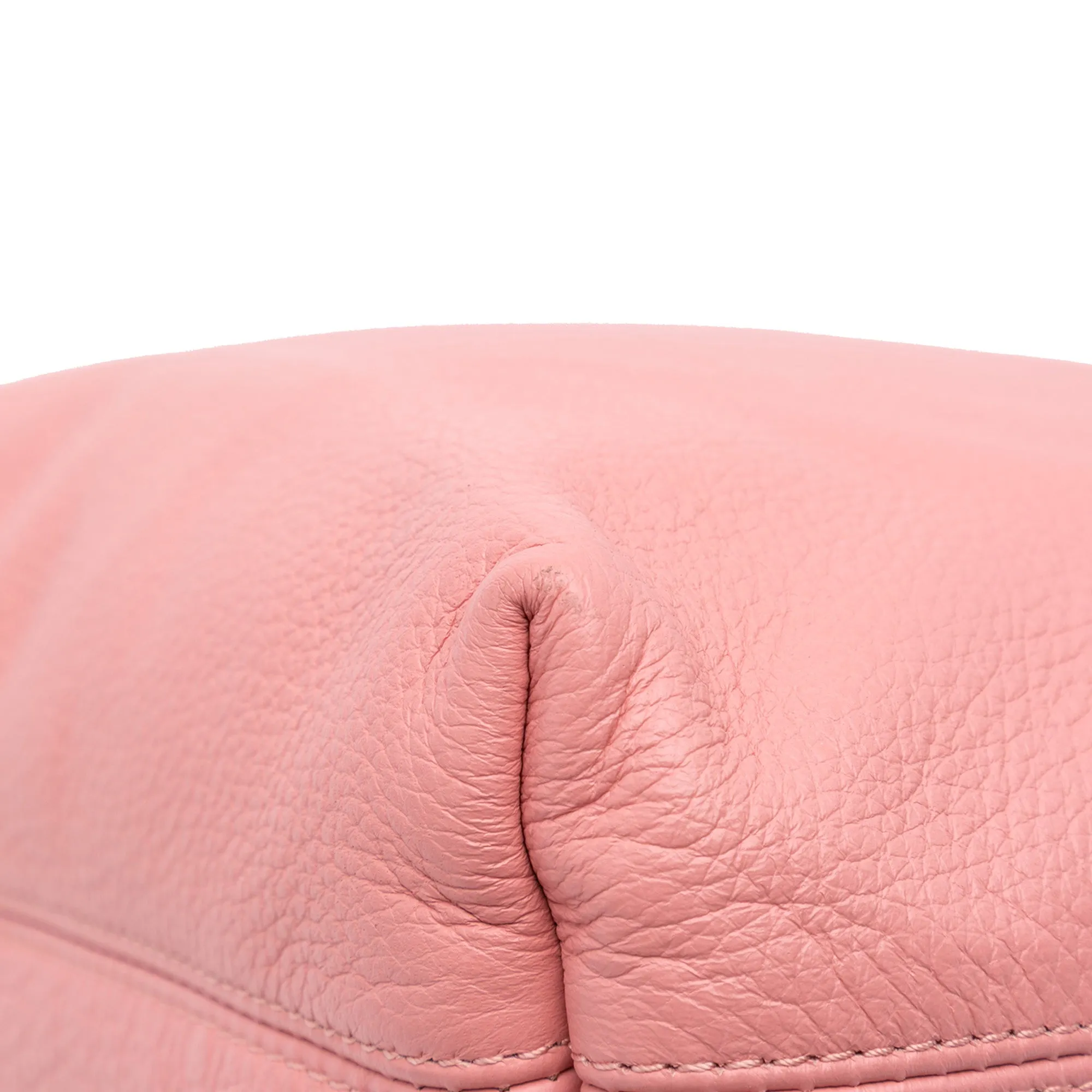 Pink Burberry Leather The Petal Fold Over Crossbody