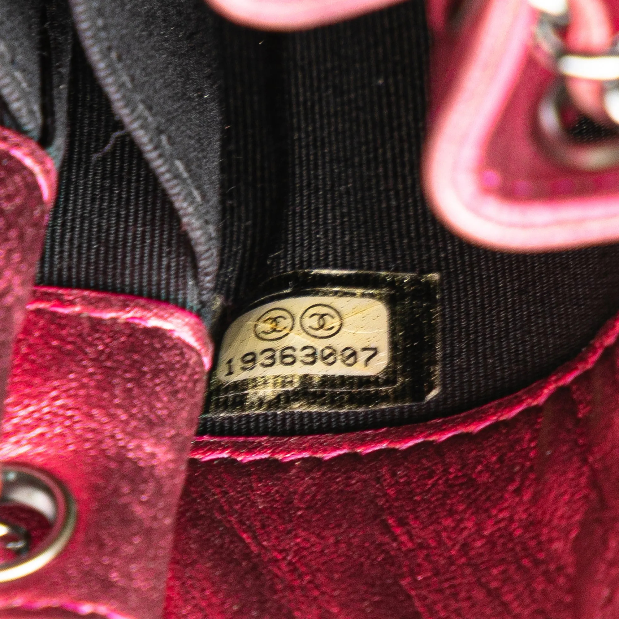 Pink Chanel CC Patent Phone Holder Crossbody