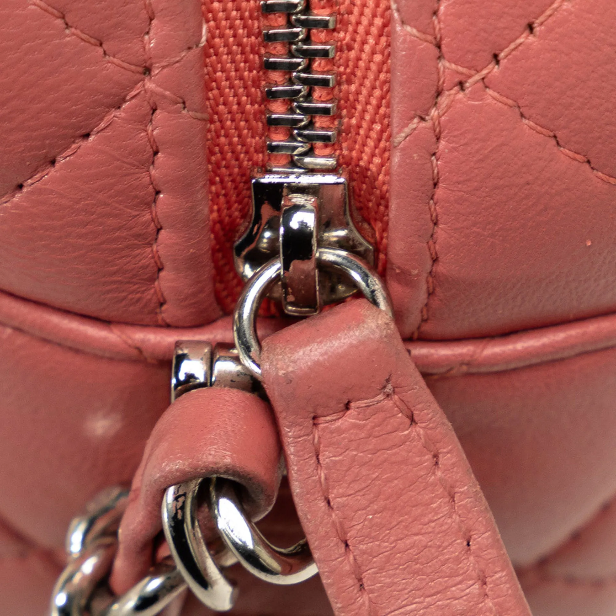 Pink Chanel Mini Lambskin Camera Case Crossbody Bag