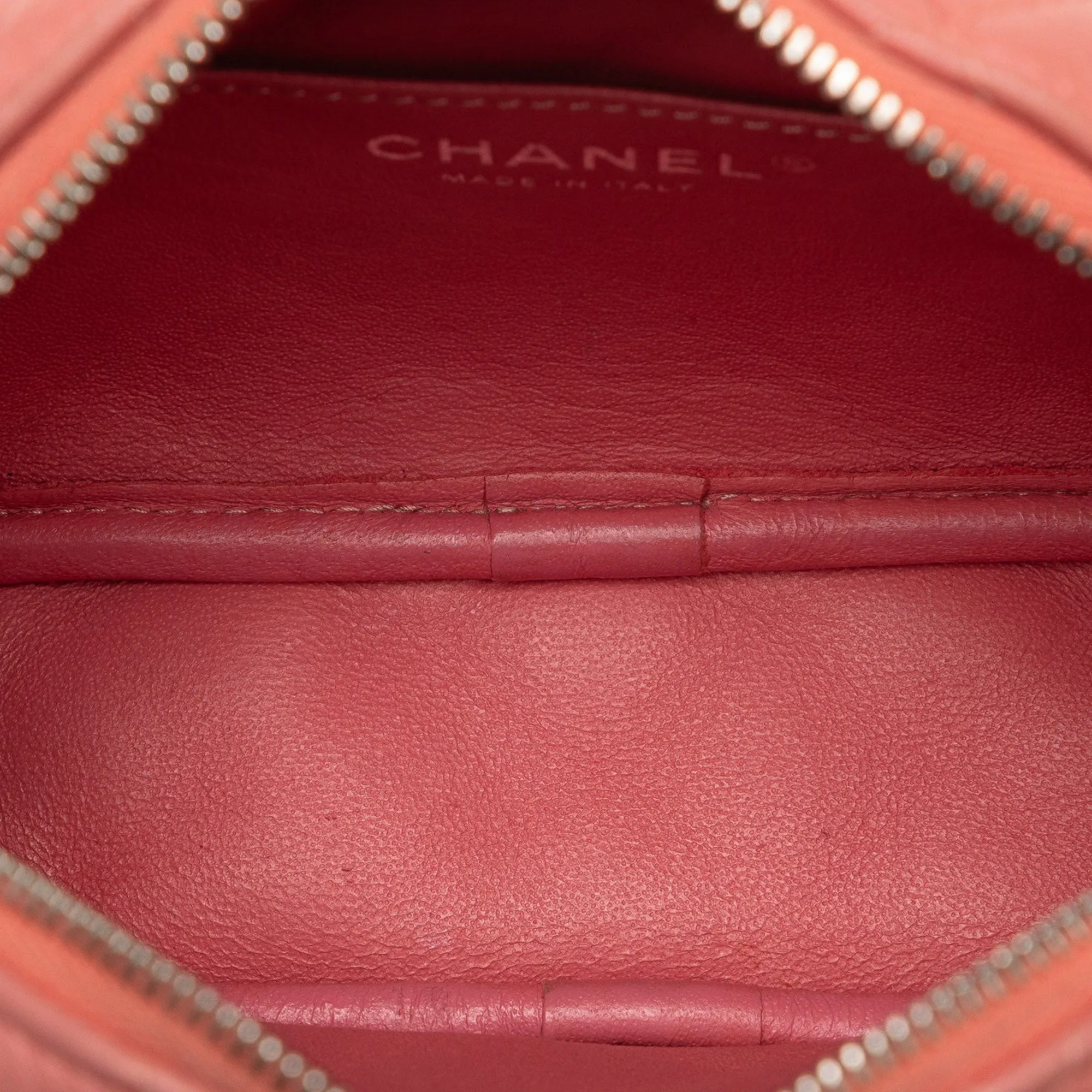 Pink Chanel Mini Lambskin Camera Case Crossbody Bag