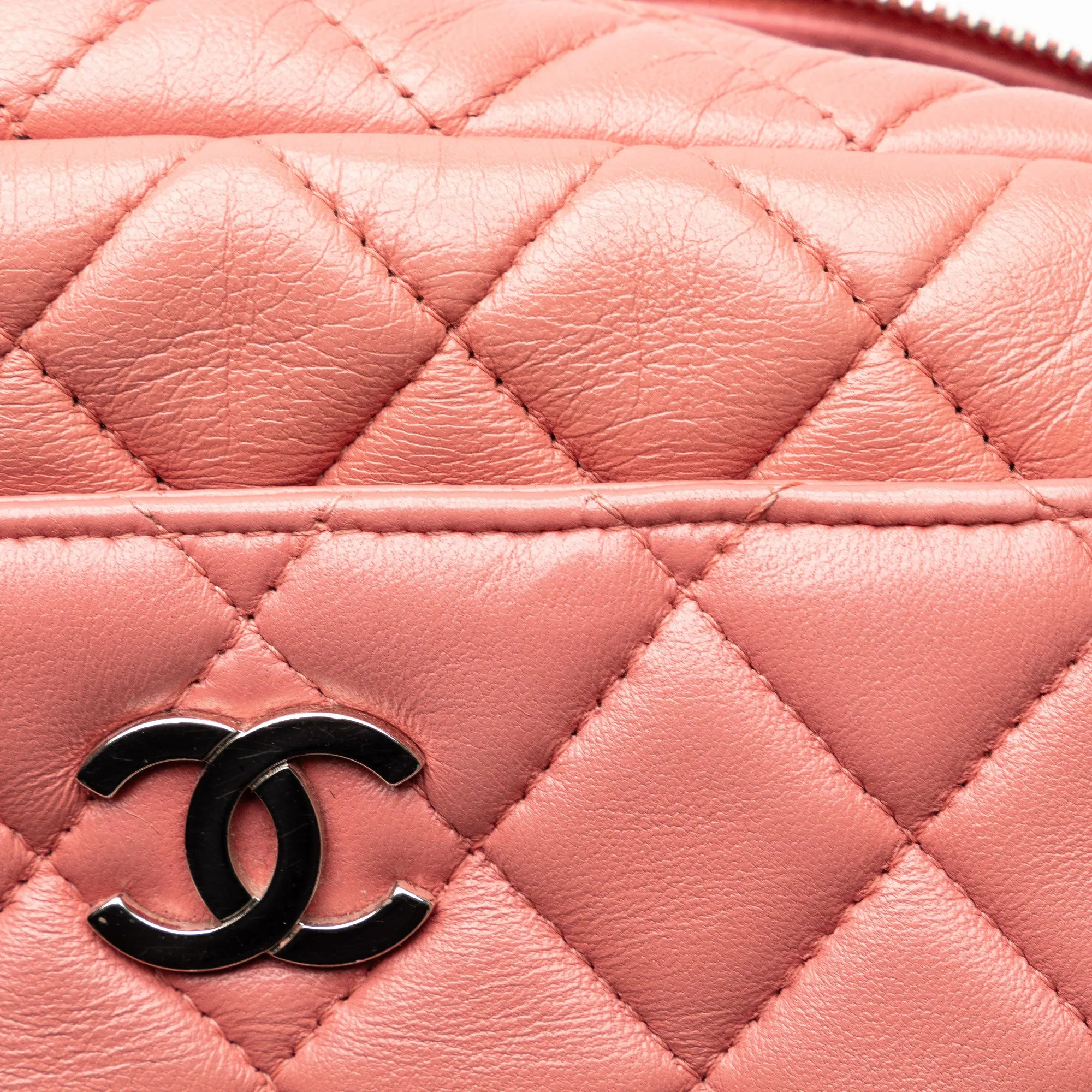 Pink Chanel Mini Lambskin Camera Case Crossbody Bag
