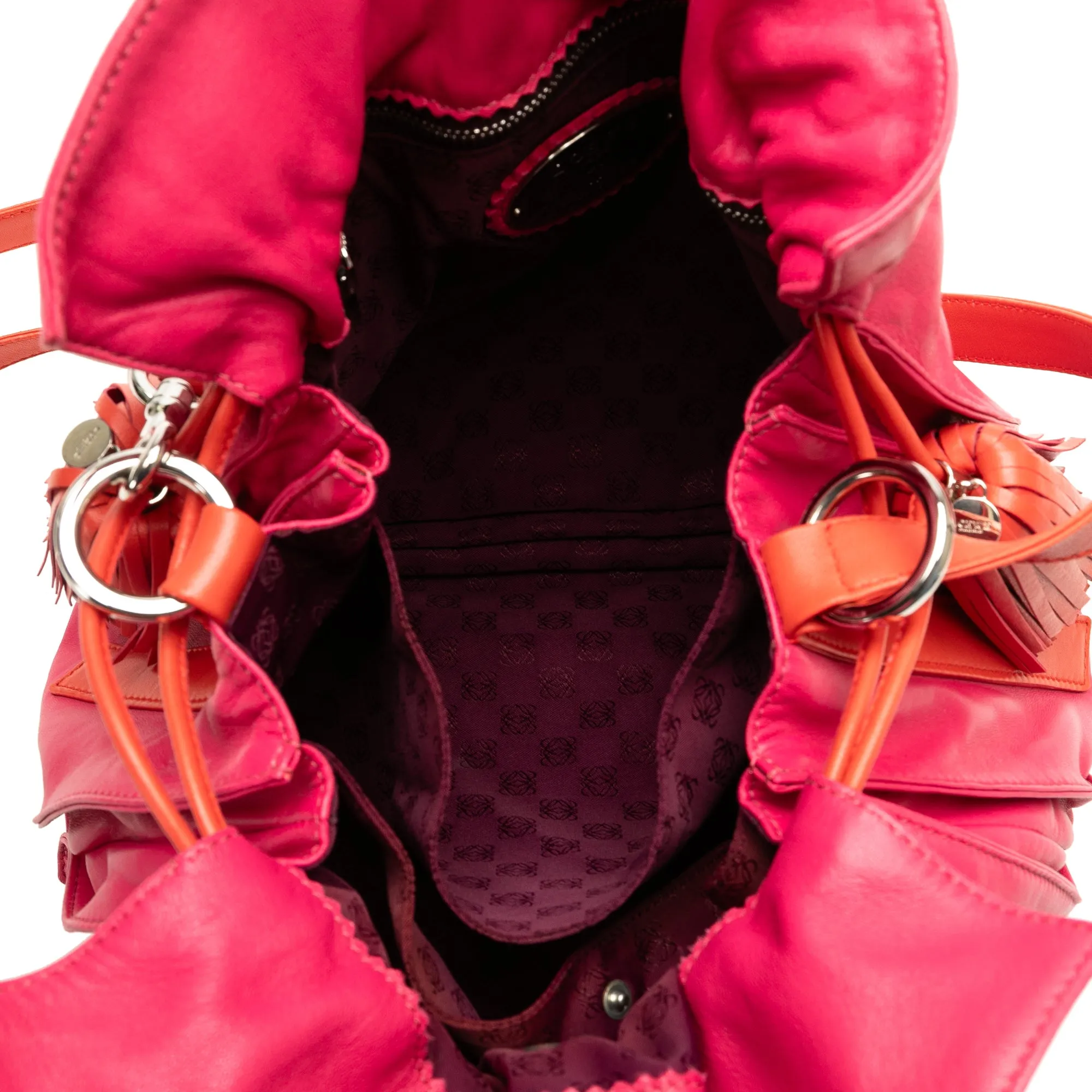Pink LOEWE Flamenco Tassel 30 Crossbody Bag