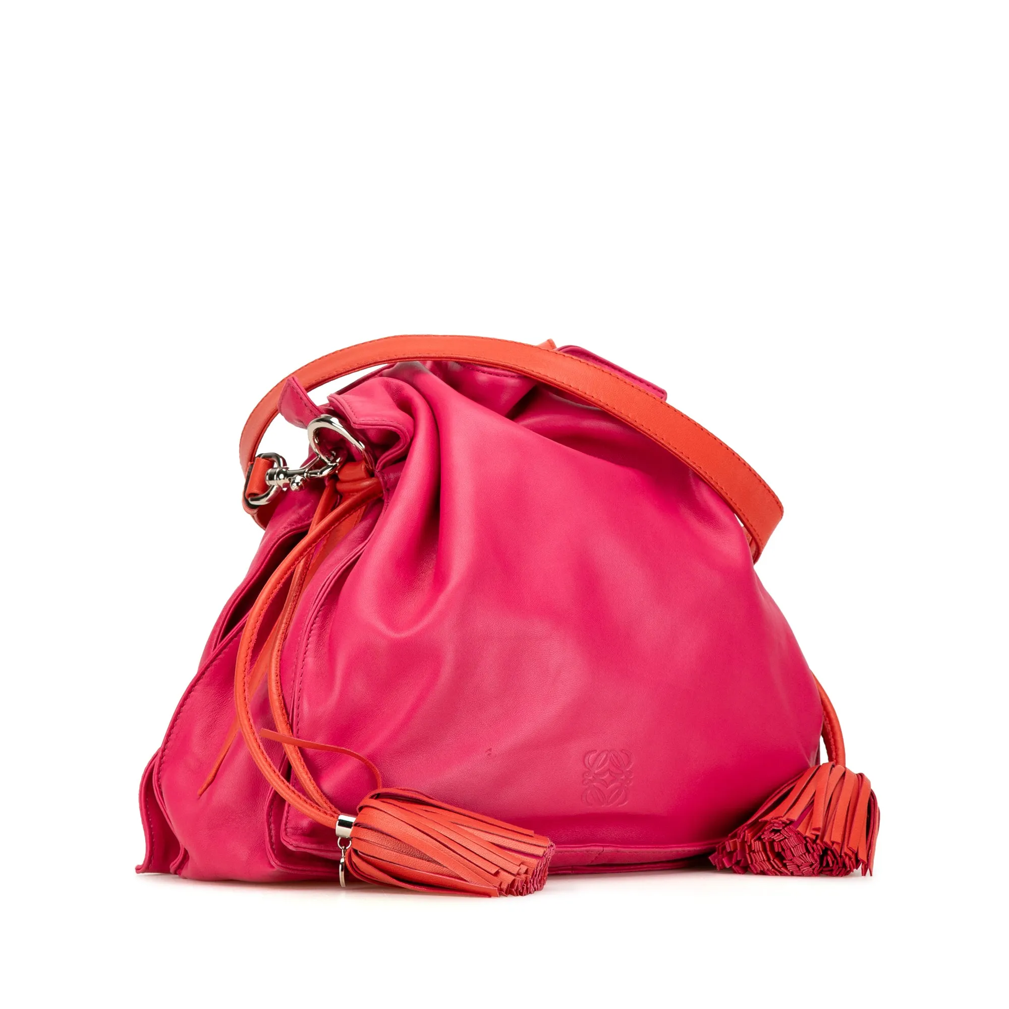 Pink LOEWE Flamenco Tassel 30 Crossbody Bag