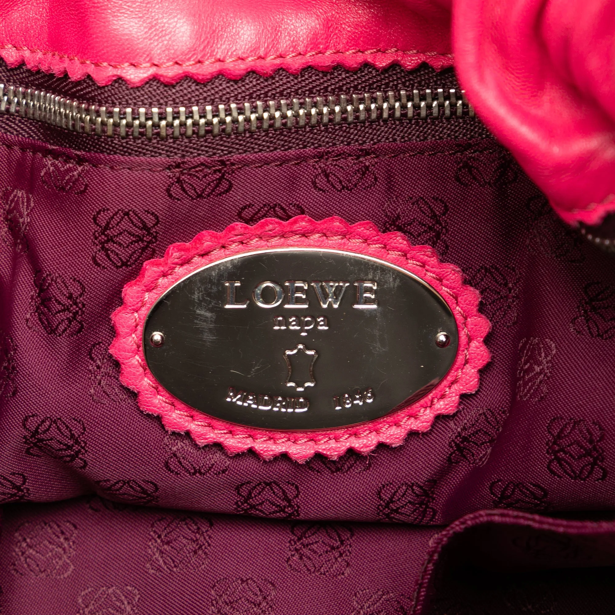 Pink LOEWE Flamenco Tassel 30 Crossbody Bag