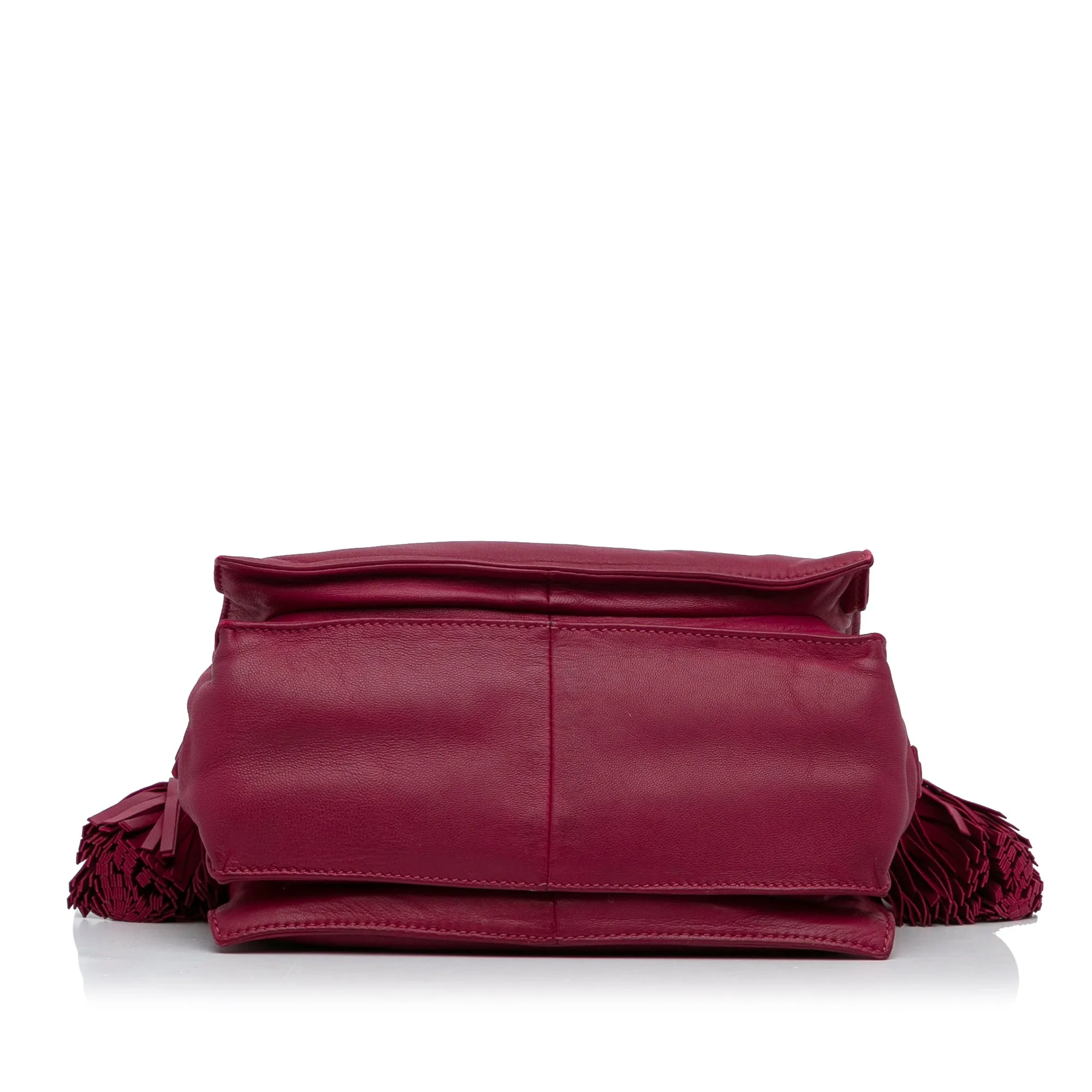 Pink LOEWE Small Leather Flamenco Crossbody Bag