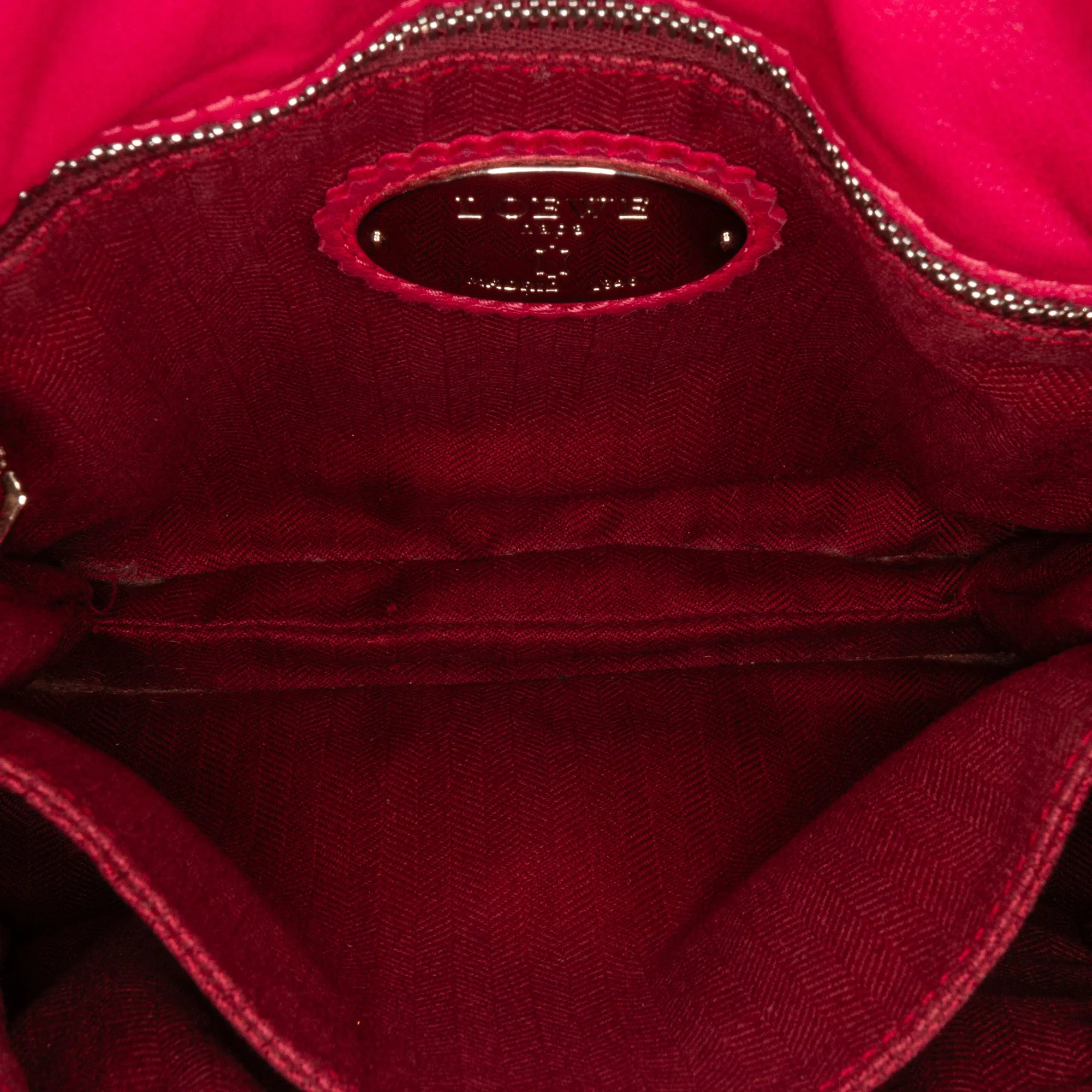 Pink LOEWE Small Leather Flamenco Crossbody Bag