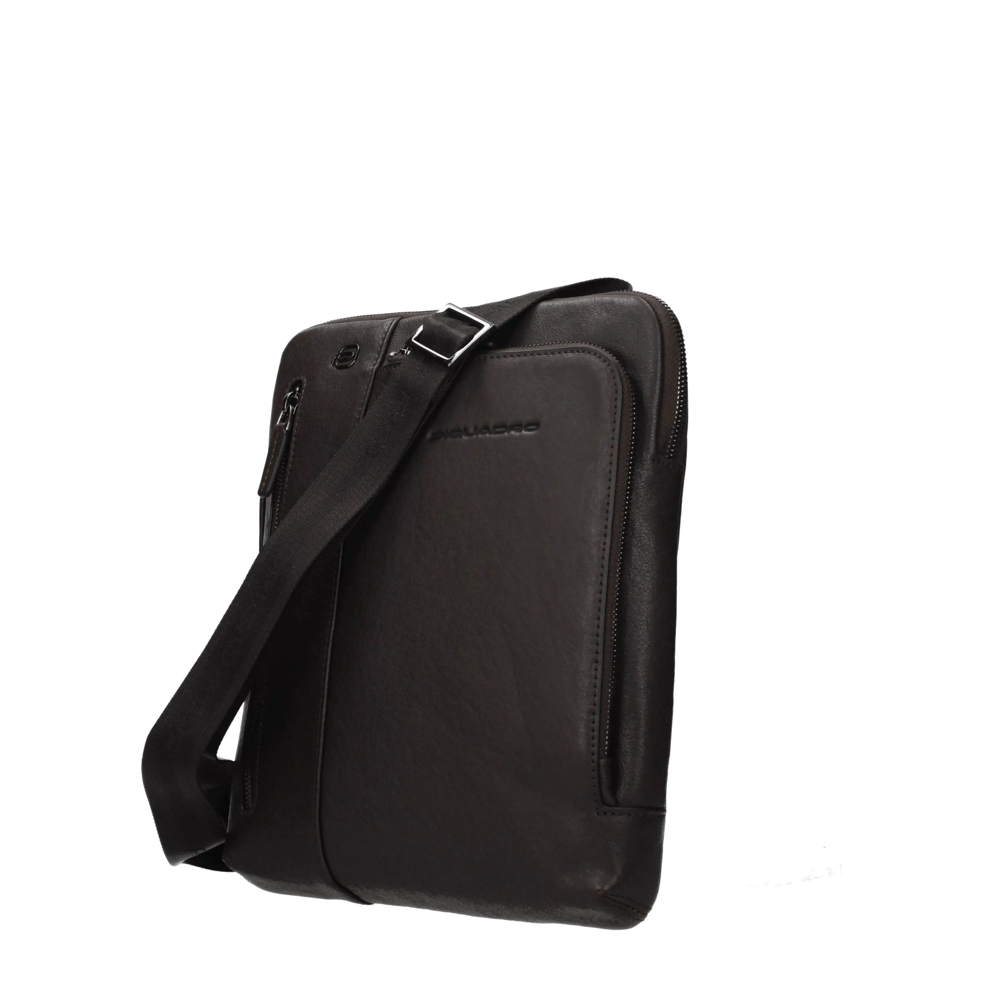 Piquadro Shoulder Bags Man Leather Brown/Head of Dark