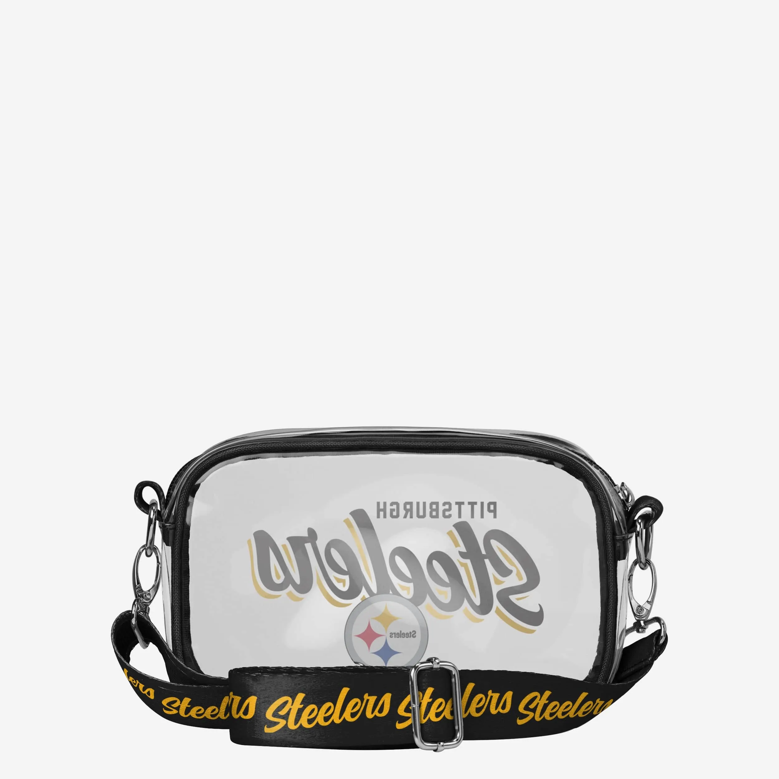 Pittsburgh Steelers Monty Script Clear Crossbody Bag