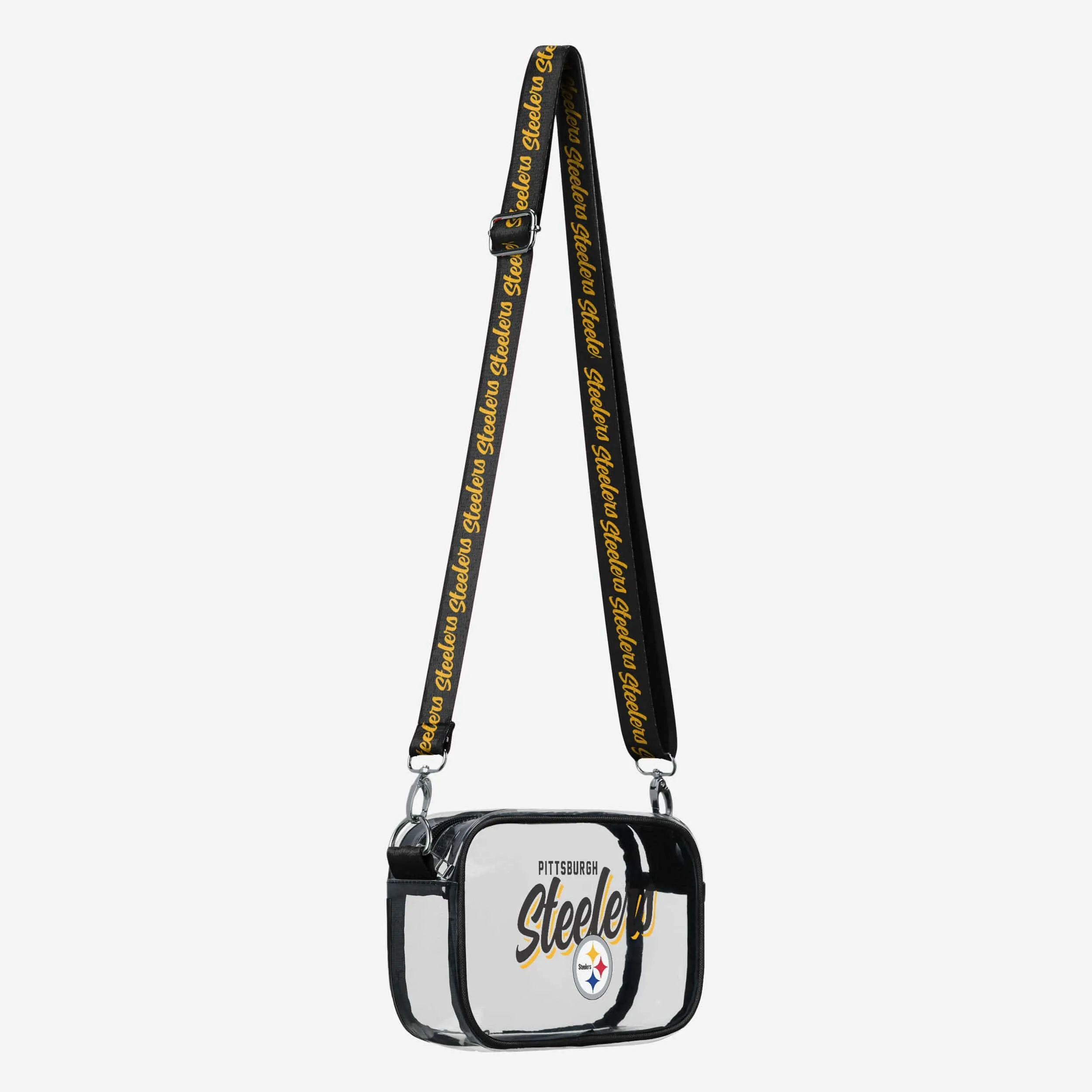 Pittsburgh Steelers Monty Script Clear Crossbody Bag