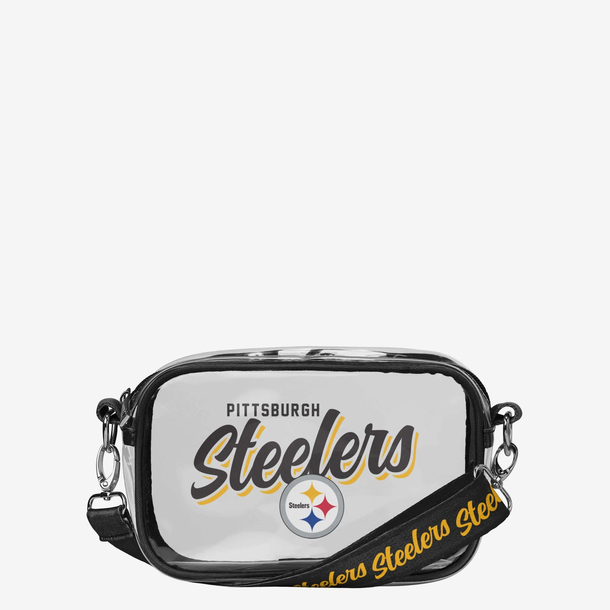 Pittsburgh Steelers Monty Script Clear Crossbody Bag
