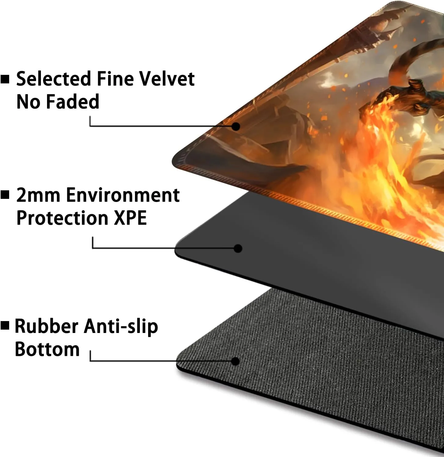 Playmat for MTG, with Free Storage Bags,Game Mat 24 x 14 inches, TCG and Board Game Mat for Cards,Mousepad Desk Mats (Battle Cat-Regular)