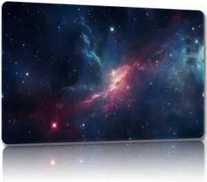 Playmat for MTG, with Free Storage Bags,Game Mat 24 x 14 inches, TCG and Board Game Mat for Cards,Mousepad Desk Mats (Magic Starry Sky 1-Regular)