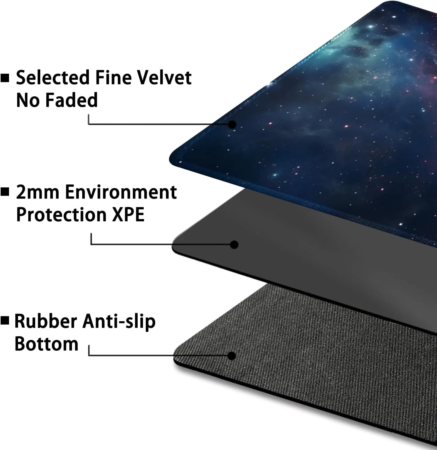 Playmat for MTG, with Free Storage Bags,Game Mat 24 x 14 inches, TCG and Board Game Mat for Cards,Mousepad Desk Mats (Magic Starry Sky 1-Regular)