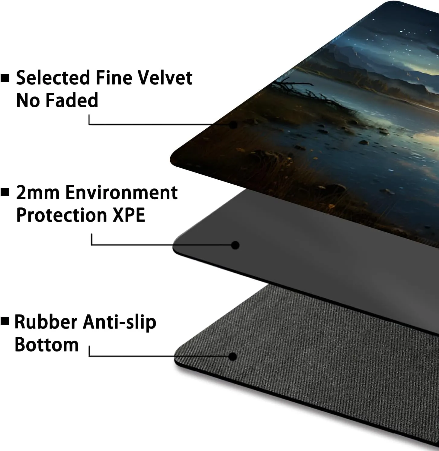 Playmat for MTG, with Free Storage Bags,Game Mat 24 x 14 inches, TCG and Board Game Mat for Cards,Mousepad Desk Mats (Mountain 2-Regular)