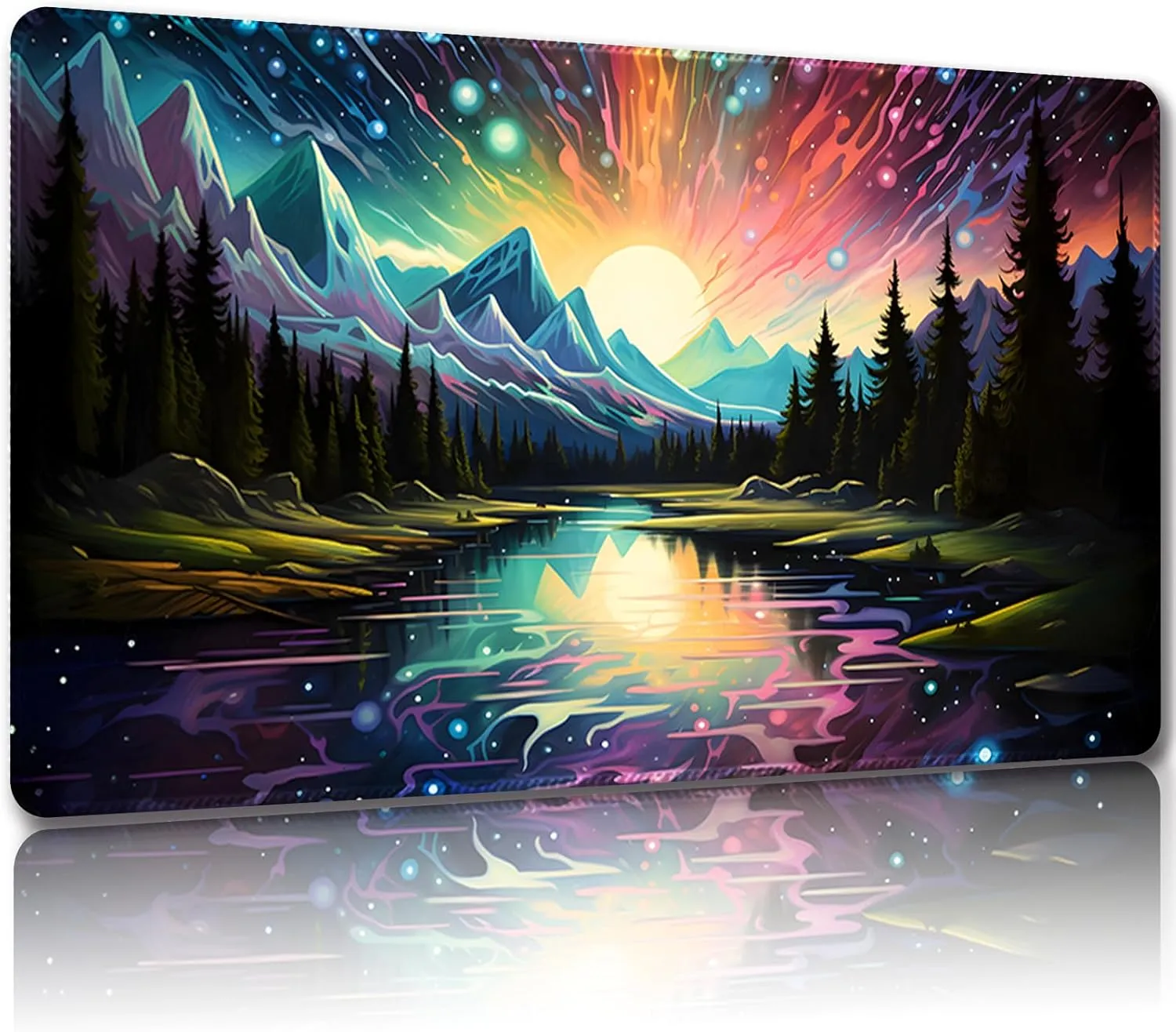 Playmat for MTG, with Free Storage Bags,Game Mat 24 x 14 inches, TCG and Board Game Mat for Cards,Mousepad Desk Mats (Regular,Magic Mat 10)