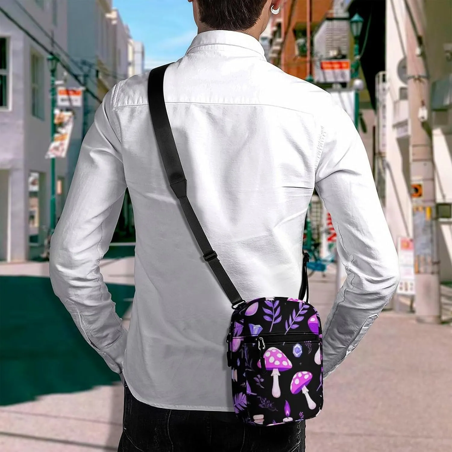 Portable Mini Crossbody Bag, Casual Small Travel Pouch Cell Phone Handbags Waterproof Messenger Bags