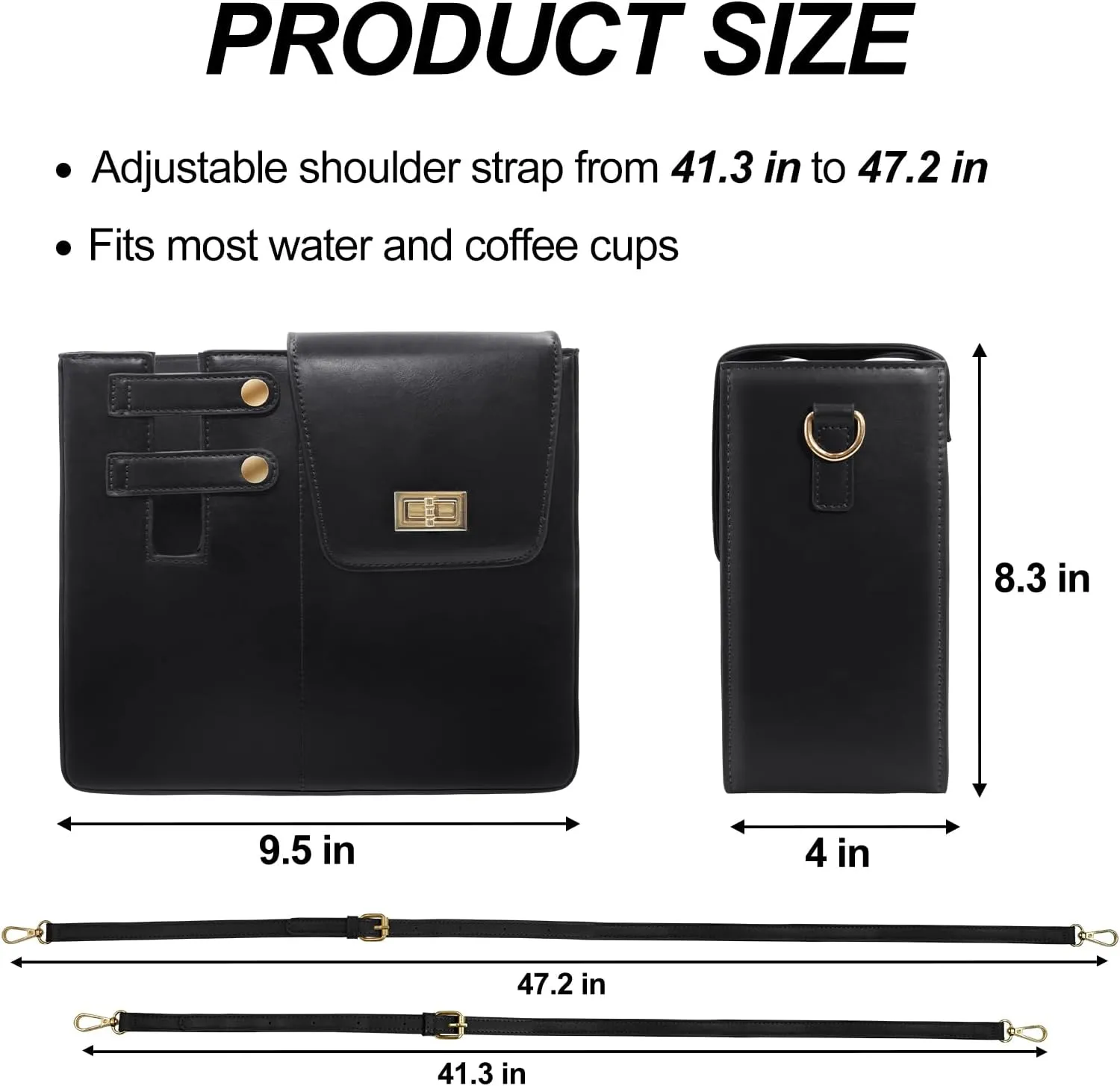 Portable Water Bottle Purse for Stanley Cup,Outdoor Crossbody Bag Compatible with Stanley Cup Bag, Sport Water Bottle Handbag
