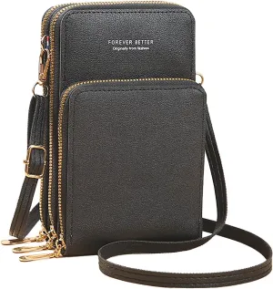 PORT&LOTUS Small Cell Cross Body Purses for Women Mini Shoulder Handbags Zipper Crossbody Bags
