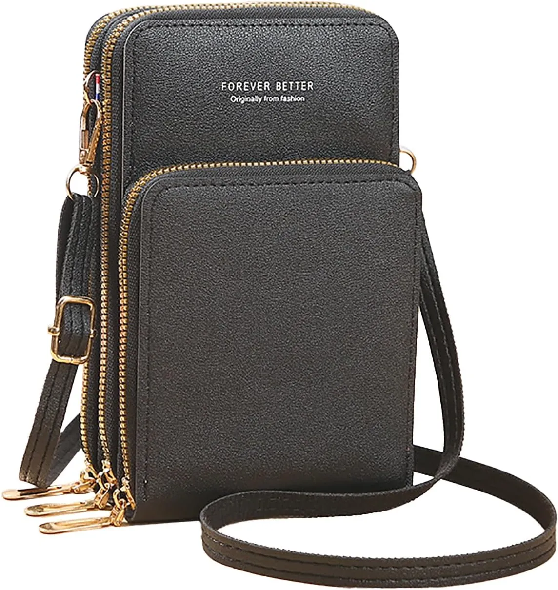 PORT&LOTUS Small Cell Cross Body Purses for Women Mini Shoulder Handbags Zipper Crossbody Bags