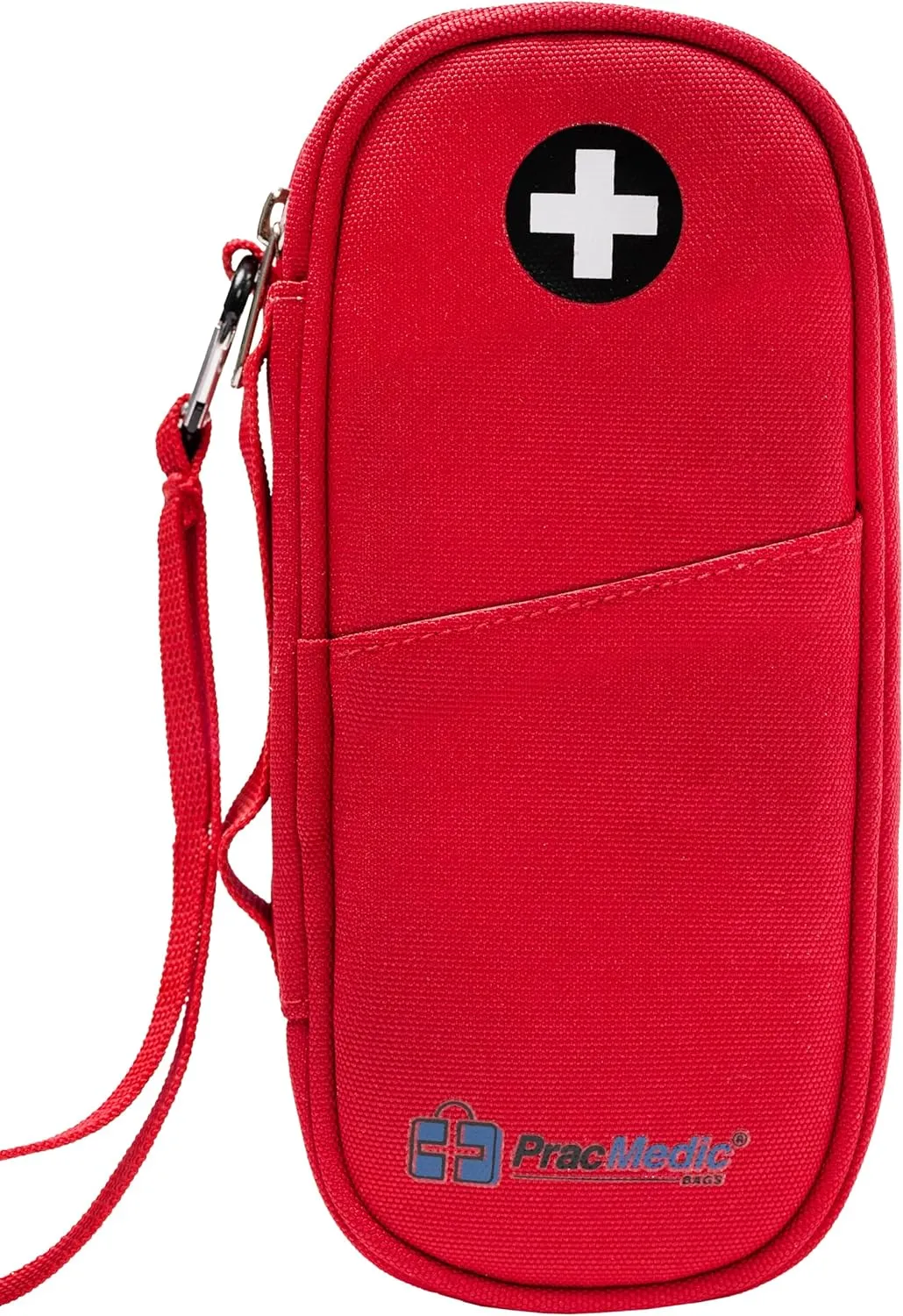 PracMedic Bags Epipen Carry Case– Insulated Epi Pens Carrying Case for Epipens, Auvi-Q, Inhaler, Allergy Medication & Diabetes Supply– Durable Emergency Medical Pouch for Travel (Red)