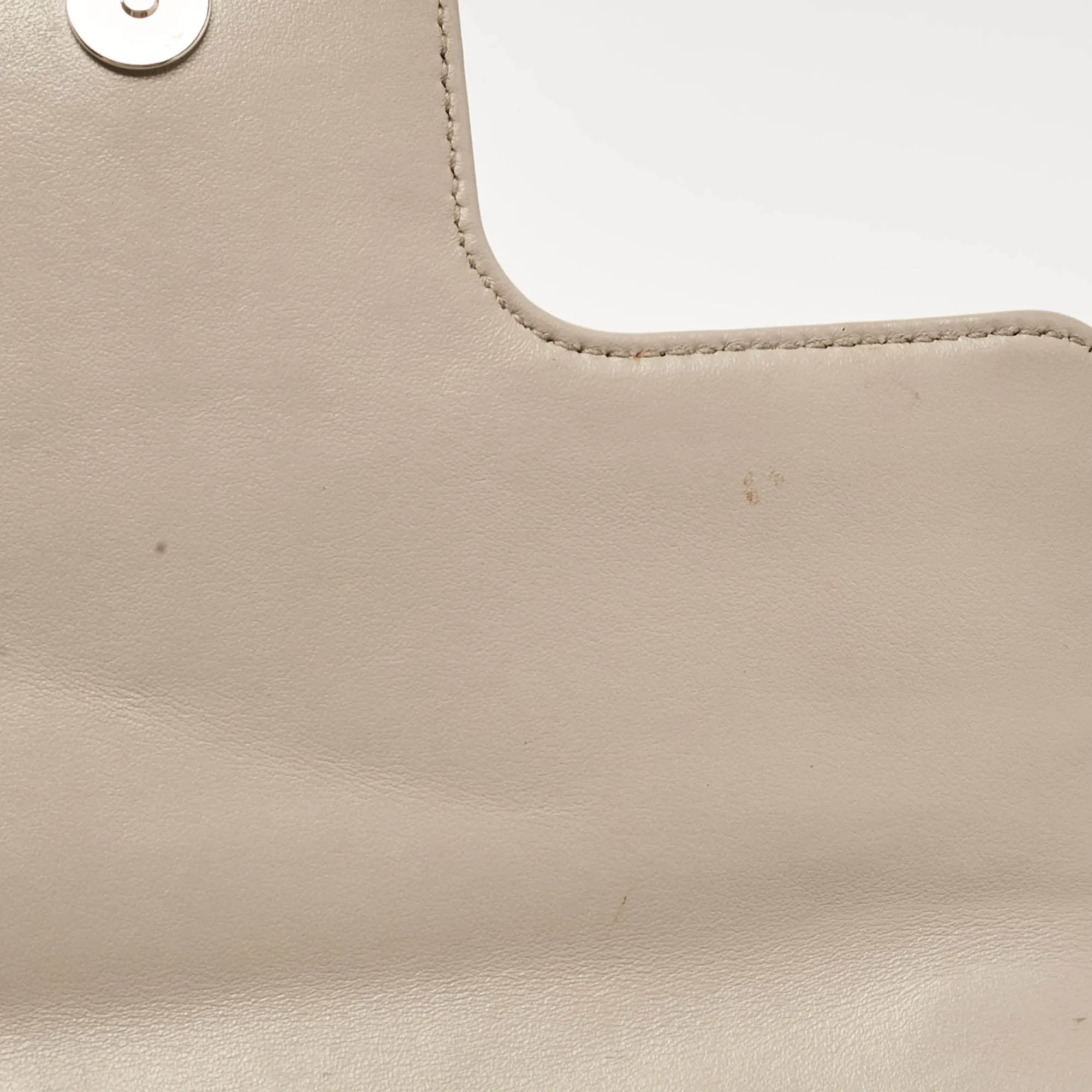 Prada Grey Diagramme Leather Flap Crossbody Bag