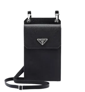PRADA SAFFIANO LEATHER CROSSBODY PHONE CASE/BAG