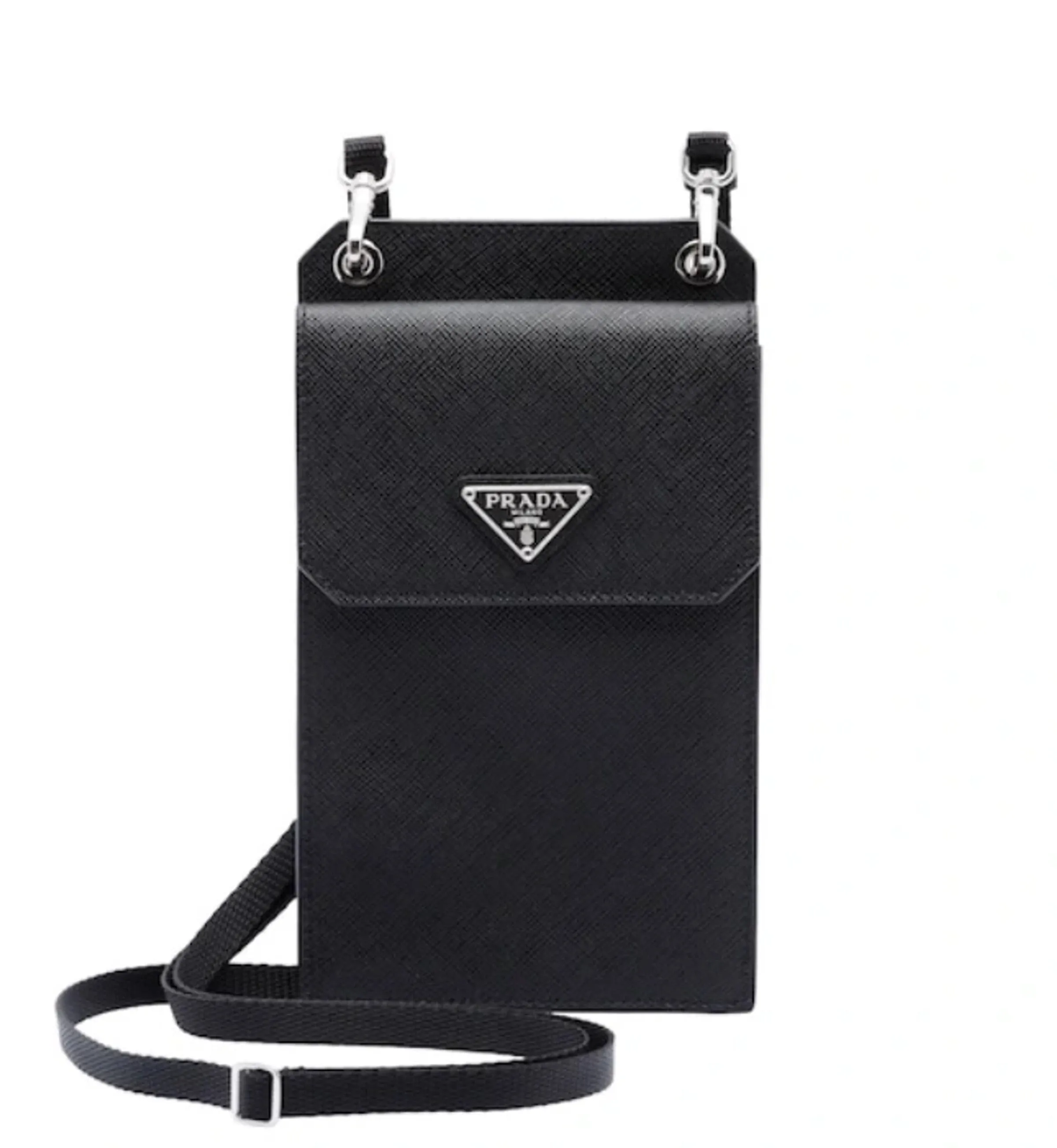 PRADA SAFFIANO LEATHER CROSSBODY PHONE CASE/BAG