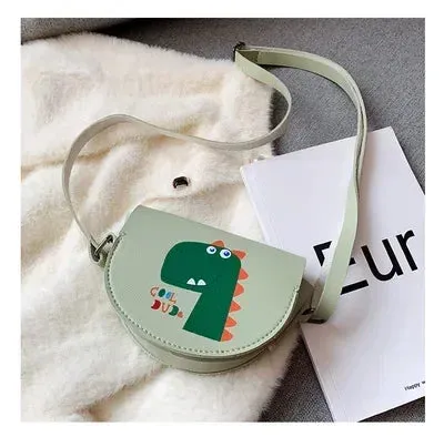 PU Leather Children's Small Shoulder Bags Lovely Cartoon Baby Girls Coin Purse Handbags Princess Accessories Crossbody Bag