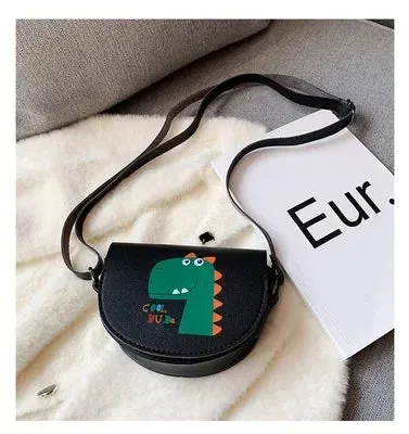 PU Leather Children's Small Shoulder Bags Lovely Cartoon Baby Girls Coin Purse Handbags Princess Accessories Crossbody Bag