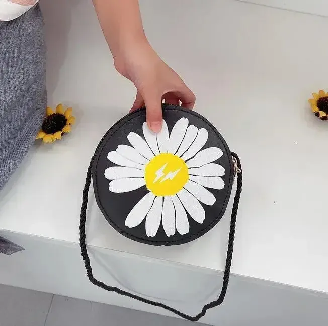 PU Leather Children's Small Shoulder Bags Lovely Cartoon Baby Girls Coin Purse Handbags Princess Accessories Crossbody Bag