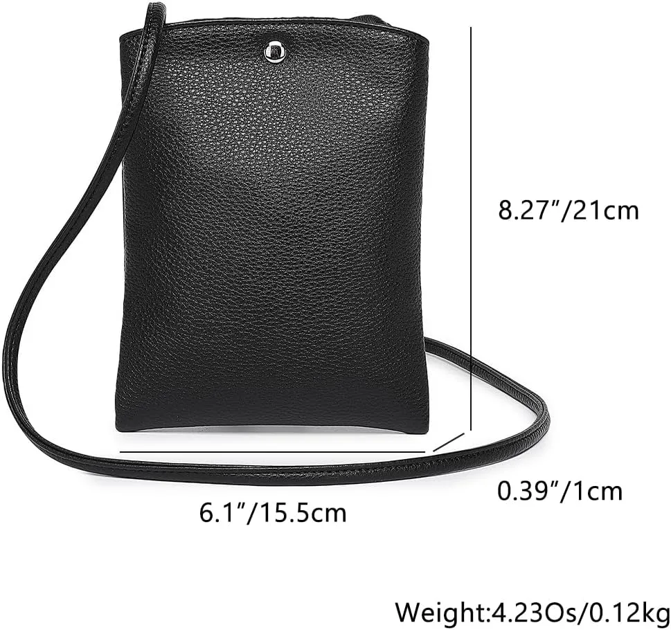 Pure Nylon Mobile Phone Bag Mini Cloth Bag ins Style Japanese Simple and Versatile Messenger Small Square Bag