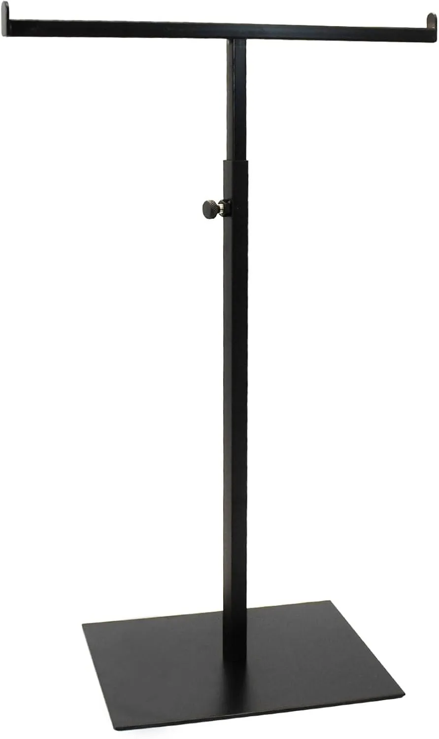 Purse Display Stand T-Bar Handbag Display Stand Adjustable Necklace Holder Jewelry Stand Metal Display Stand for Necklaces, Bracelets, Bags