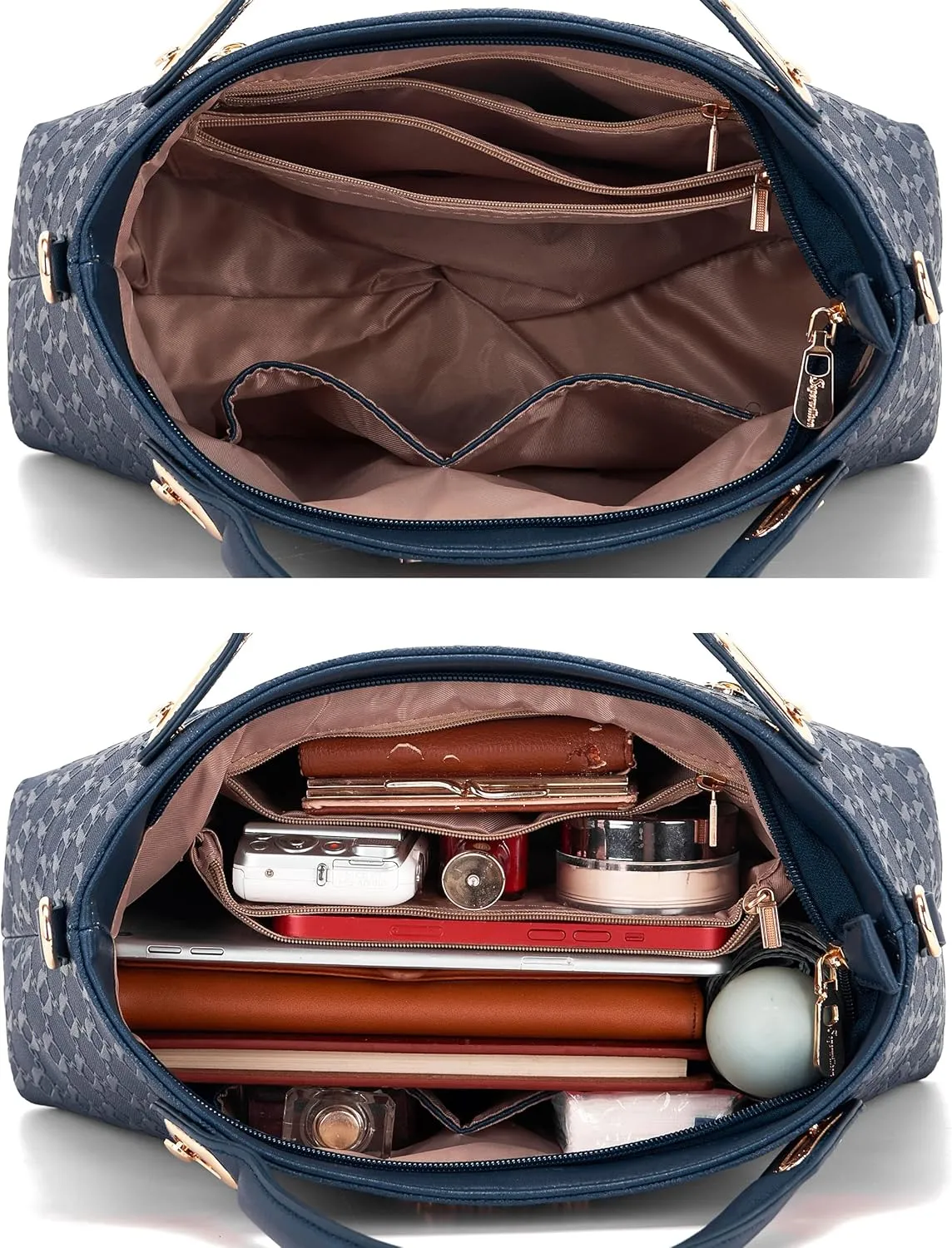 Purse for Women Fashion Medium Shoulder Bag Crossbody Bag Top Handle Tote Handbag Set 4PCS