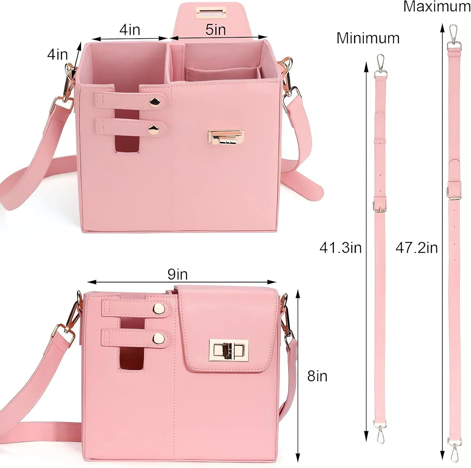 Purse with Cup Holder, Outdoor Portable Crossbody Water Cup Storage Bag Purse with Water Bottle Holder Crossbody Bag forWomen