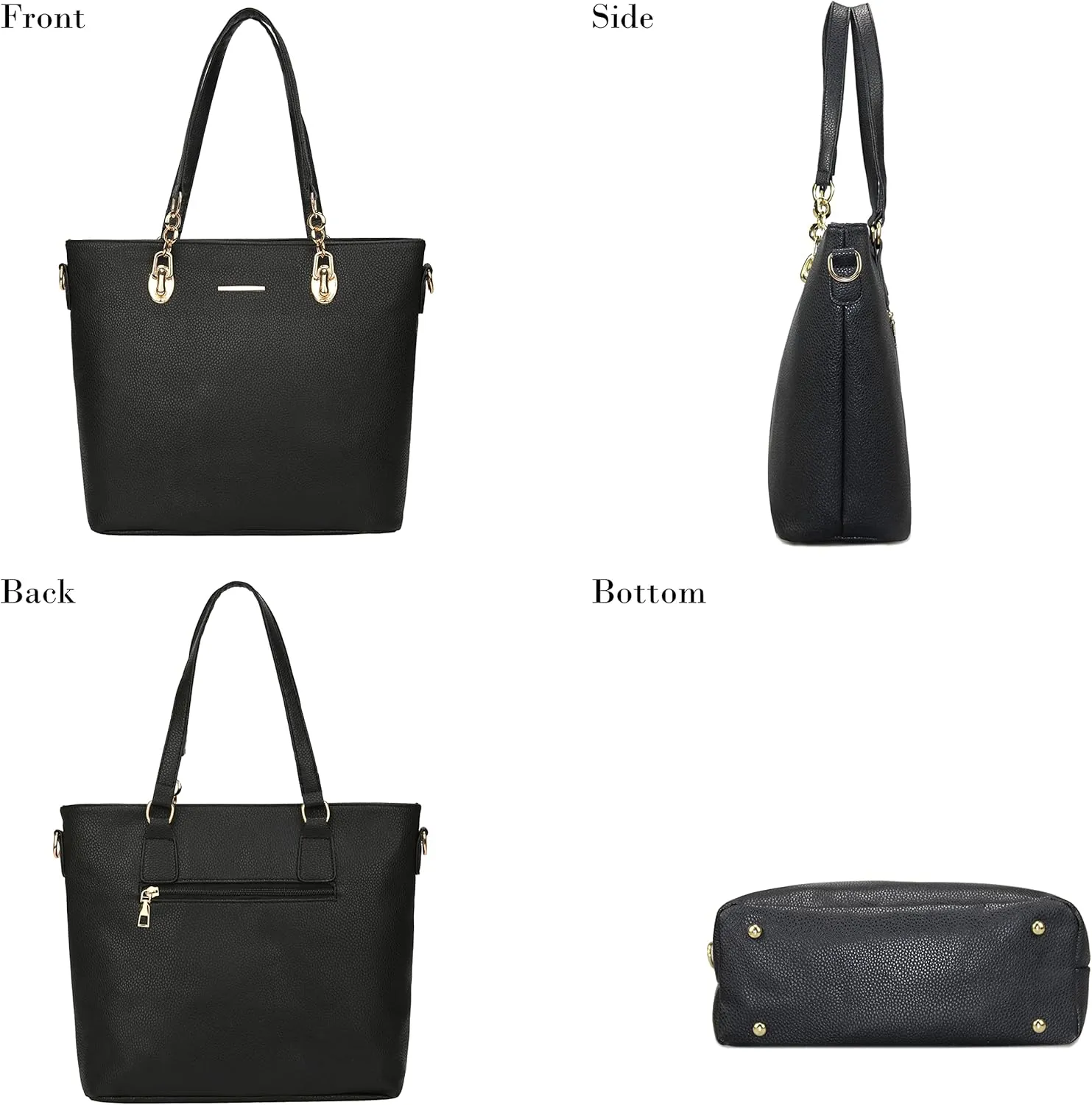 Purses and Handbags for Women Synthetic Leather Tote Crossbody Bags Satchel Purses Set 6pcs